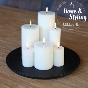 luxe set van 6 led kaarsen Nordic White