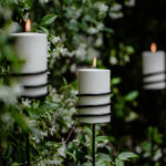 Tuinpprikker met outdoor LED kaars