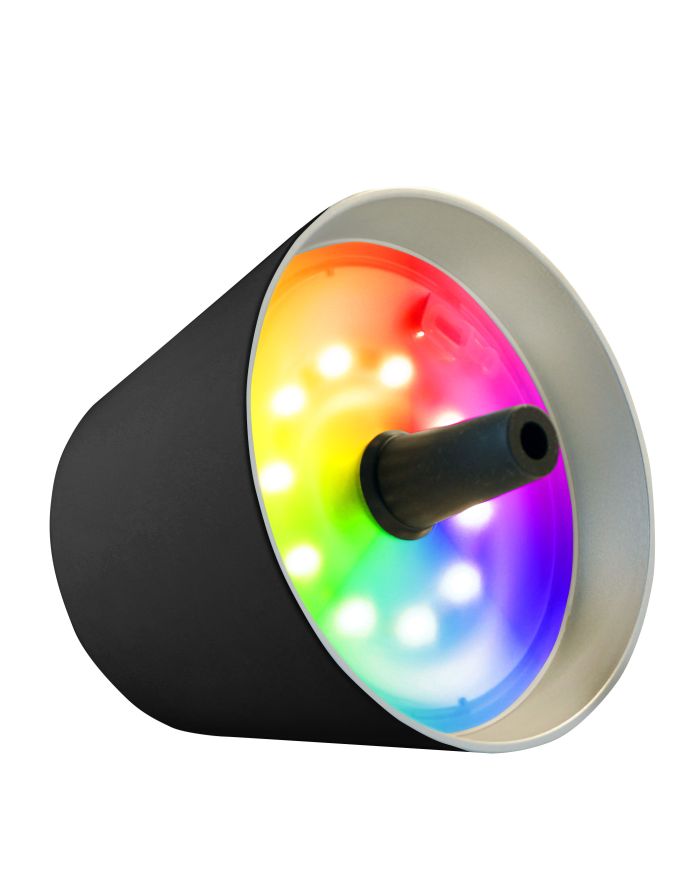 Zwarte Top Fleslamp RGB