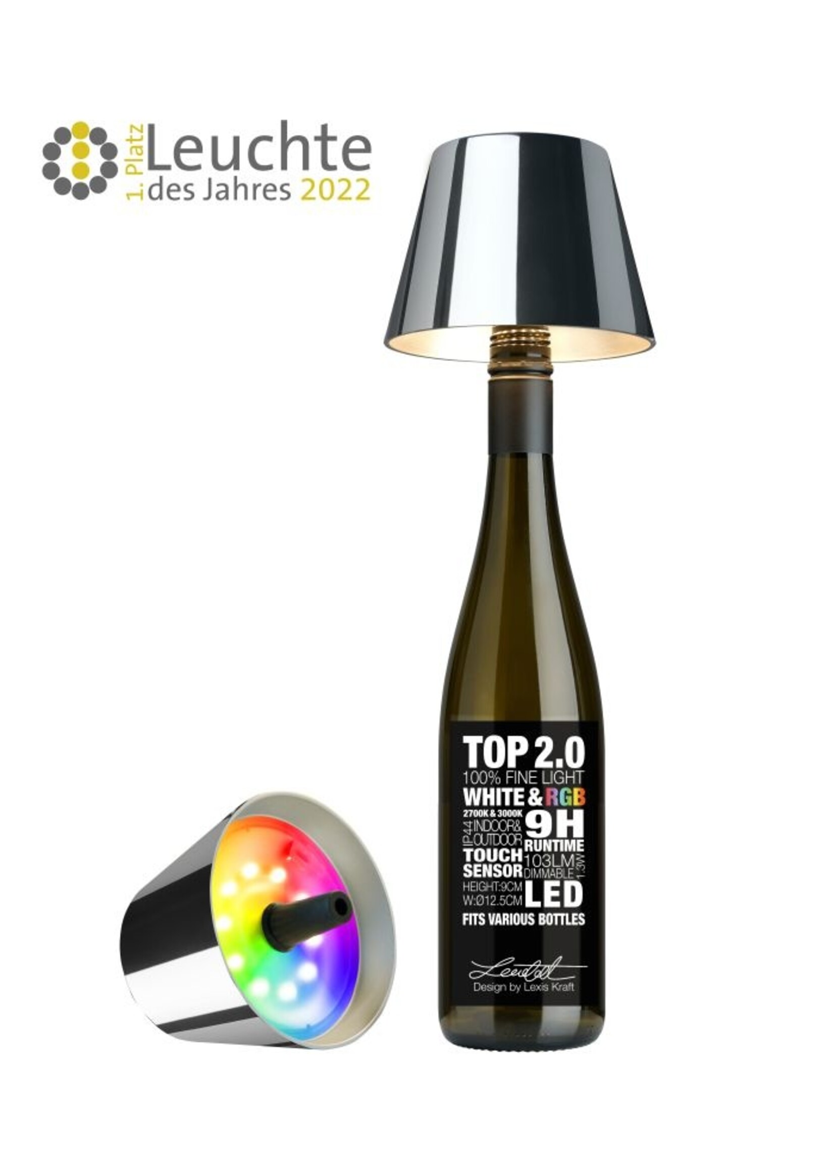 Top Fleslamp RGB space grey