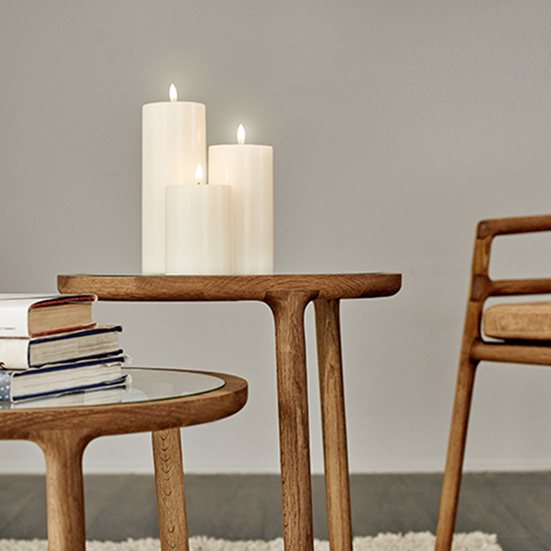 Set led kaarsen Ivoor