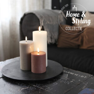 Japandi Terracotta set led kaarsen
