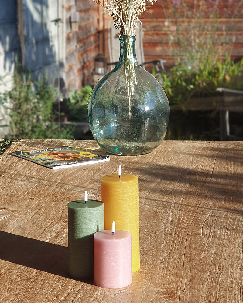 Boho Bloom set 3 led kaarsen 12 Boho Bloom set led kaarsen - Studio 5121