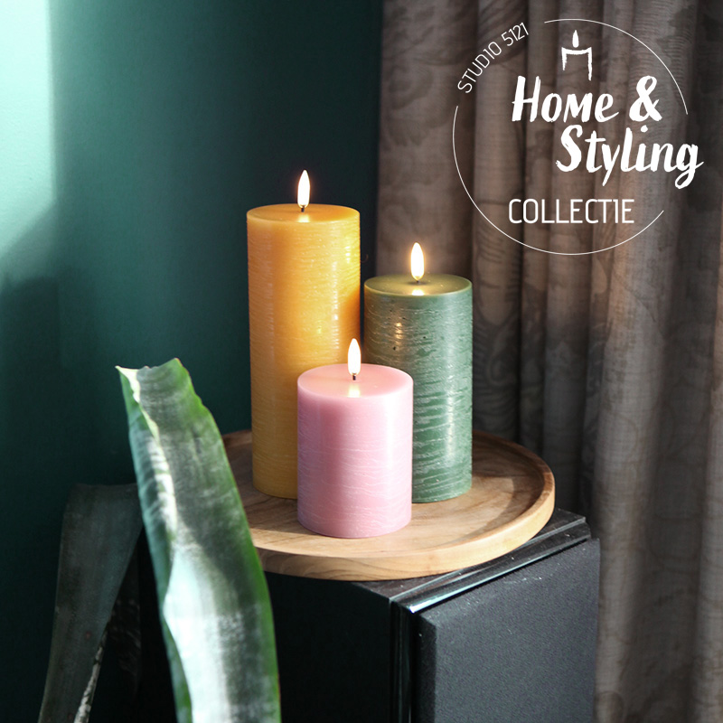 Boho Bloom set 3 led kaarsen 3 HSC Boho Bloom set led kaarsen - Studio 5121