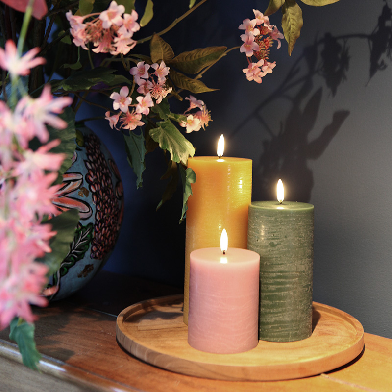 Boho Bloom set 3 led kaarsen 4 Boho Bloom set led kaarsen - Studio 5121